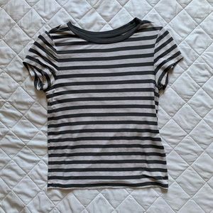 AE Gray Soft n Sexy Crop Tee XS